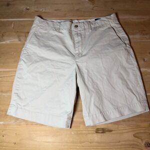 Polo Ralph Lauren Stretch Classic Fit Chino Shorts Tan Khaki Mens 33 9" Inseam